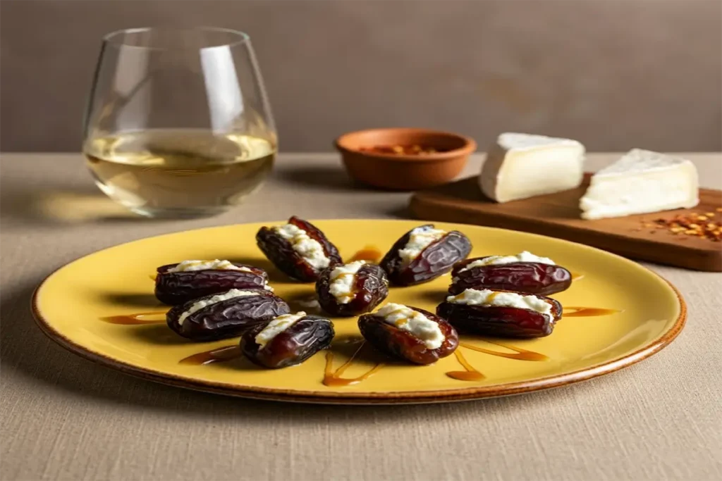 Goat Cheese Stuffed Dates