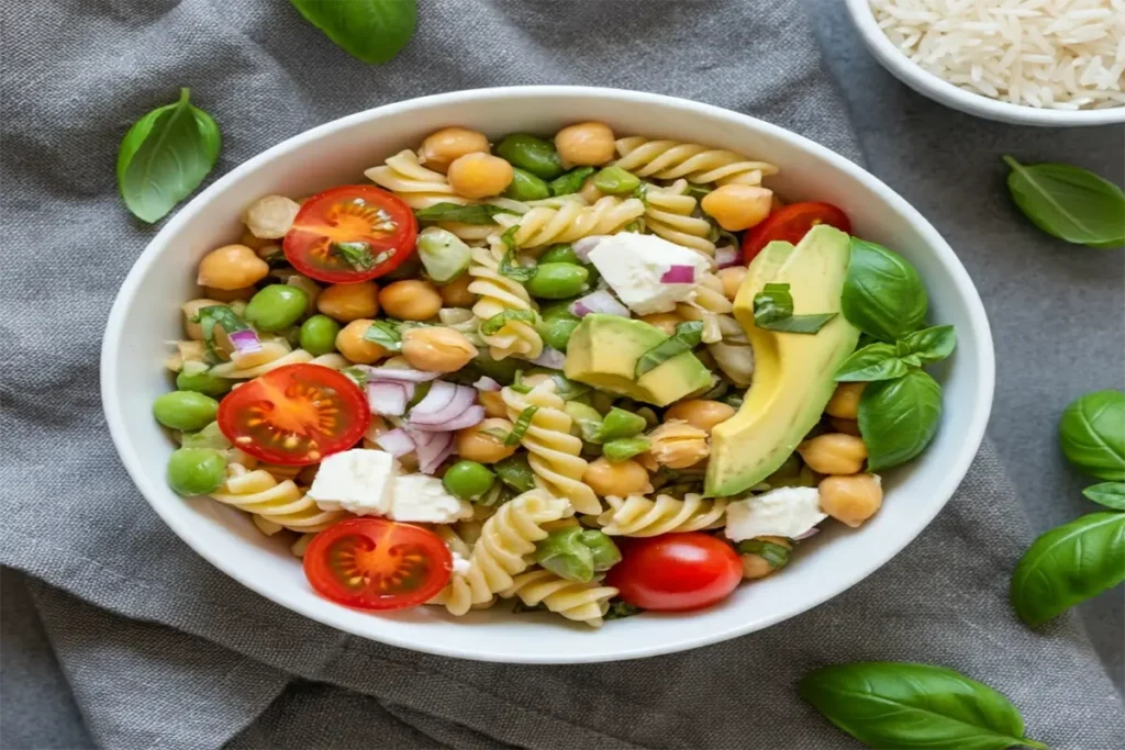 Pasta Avocado Chickpea Salad Recipe