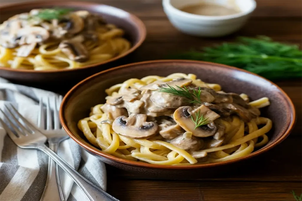 Vegan Mushroom Stroganoff